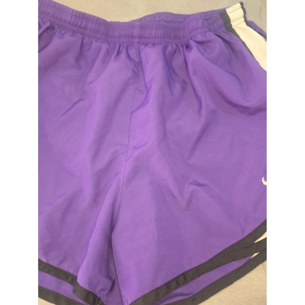 Nike Tempo Shorts Womens Medium M Purple Black White Dri FIT Track Running 3
